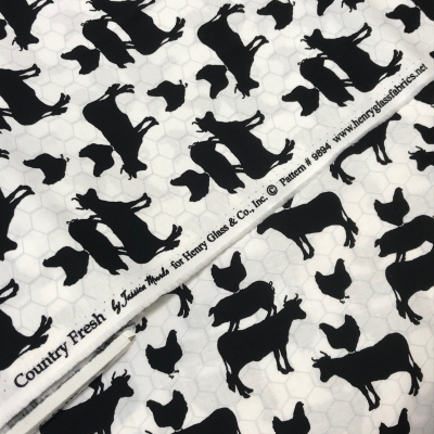 Baumwolle | Country fresh | weiß schwarz